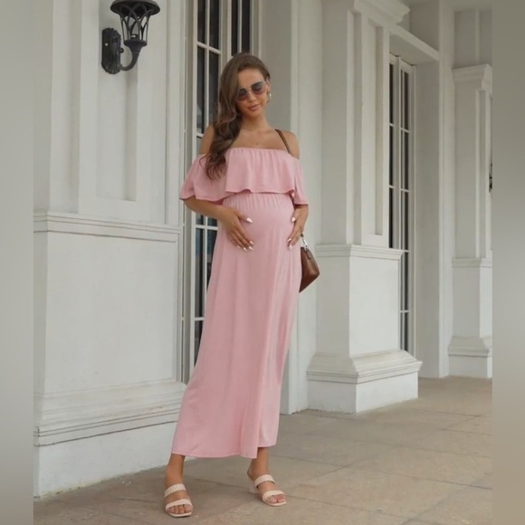 Off Shoulder Maxi Dress - Picture 1 of 6